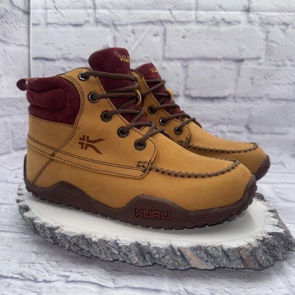 Kuru Quest Women's Size 7.5 Hiking Boots Golden Wheat Leather EUC - Picture 1 of 11